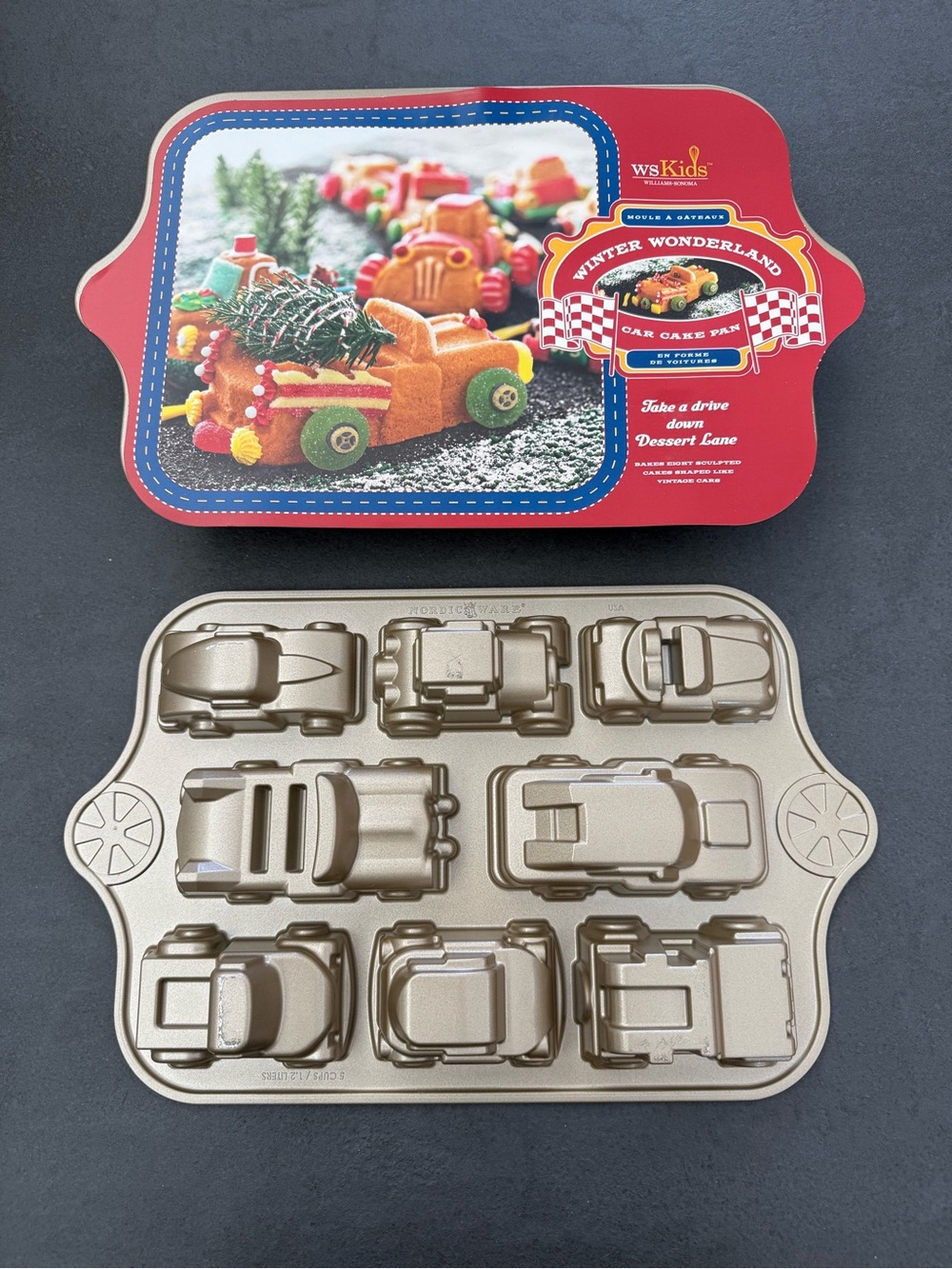 2 Williams Sonoma Wonderland Nordic Ware Vintage Car Shaped Cake Pans - Nonstick
